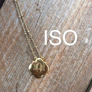 ISO Clover Engraved Necklace with “A” or “H”